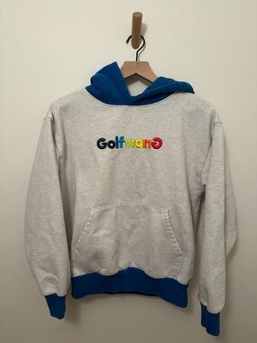 Golf Wang "Happy Logo" Rainbow Embroidered Hoodie Streetwear Sweatshirt